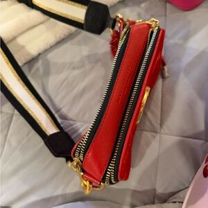 Red Leather Crossbody Bag